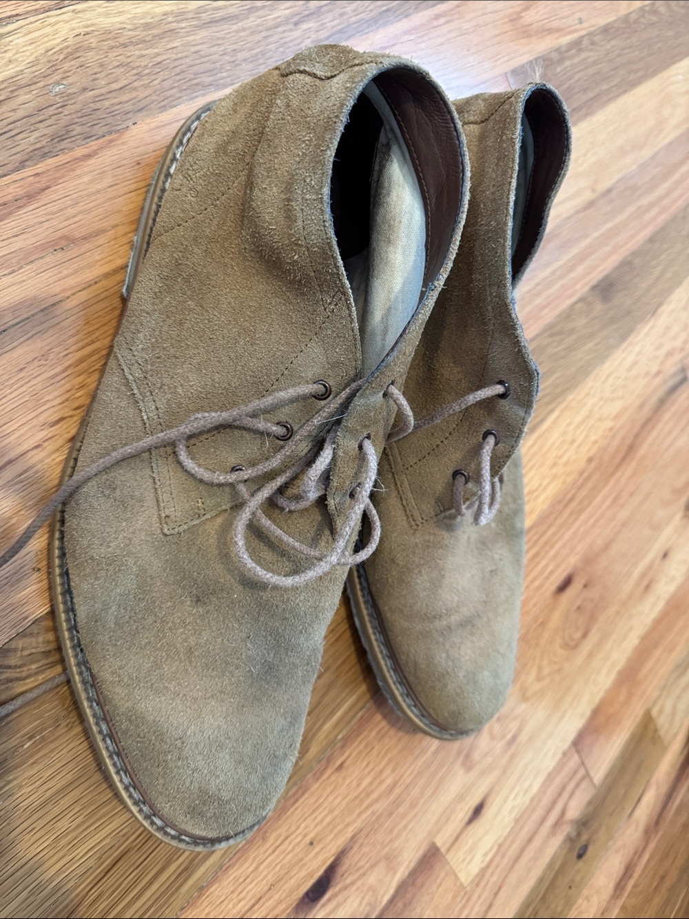Timberland Olive Brown Suede Chukka Boots